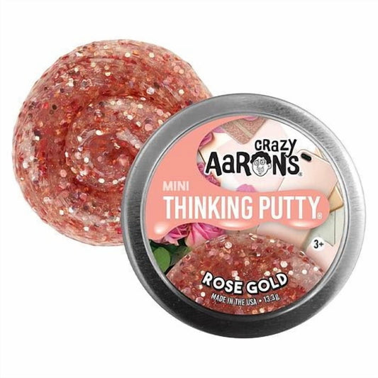 Crazy Aaron's Mini Rose Gold Thinking Putty tin