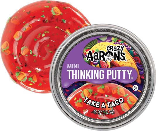 Crazy Aaron's Take a Taco Mini Thinking Putty tin