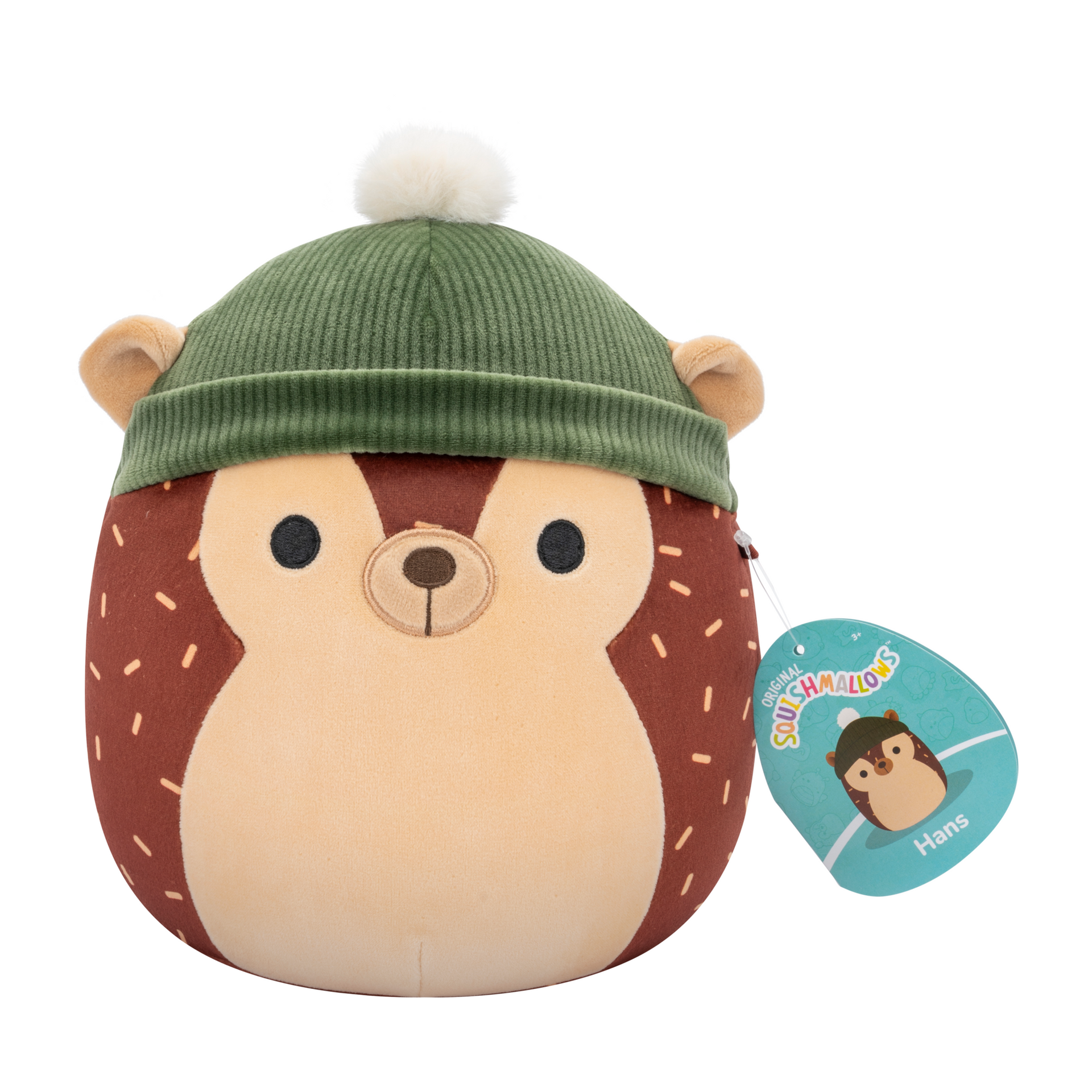 Squishmallows Hans the Brown Hedgehog 7.5 inch plush