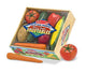 Melissa & Doug Play-Time Produce Vegetables play food set with wooden crate