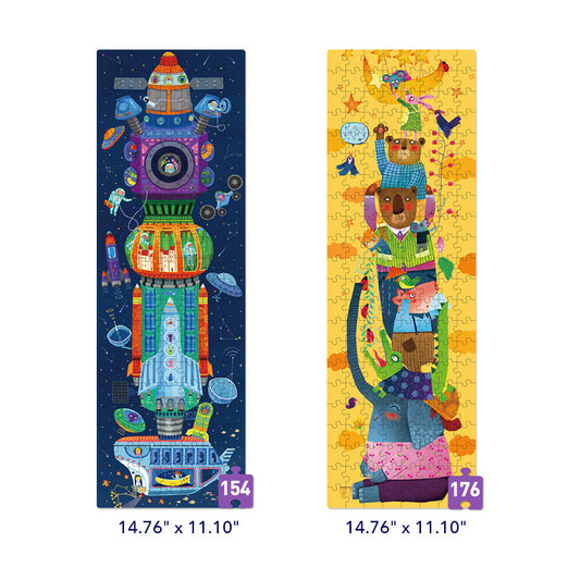 Mideer 2-in-1 Level Up Puzzle - World of Imagination
