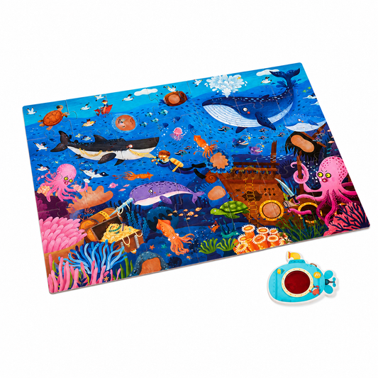 Mideer Ocean Secrets puzzle front view on pure white