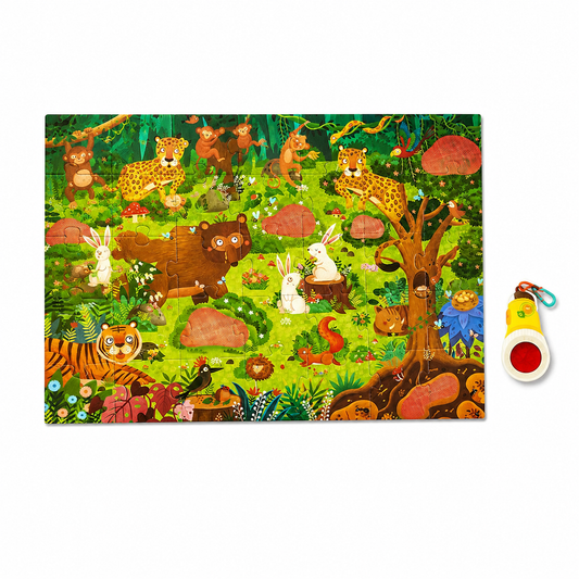 Mideer Forest Mysteries puzzle front view on pure white