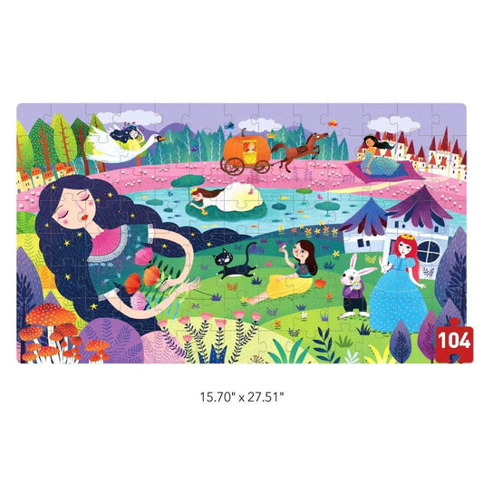 Mideer MD3028 Sleeping Beauty puzzle box complete product set on white