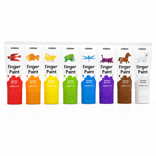 Mideer Finger Paint 8-color set product angle 1