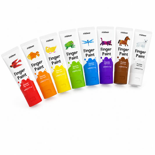 Mideer Finger Paint 8-color set product angle 1