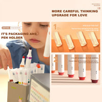 Mideer  - Washable Marker Small tip -  12 colors - Age 3+