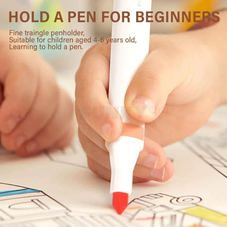 Mideer  - Washable Marker Small tip -  12 colors - Age 3+