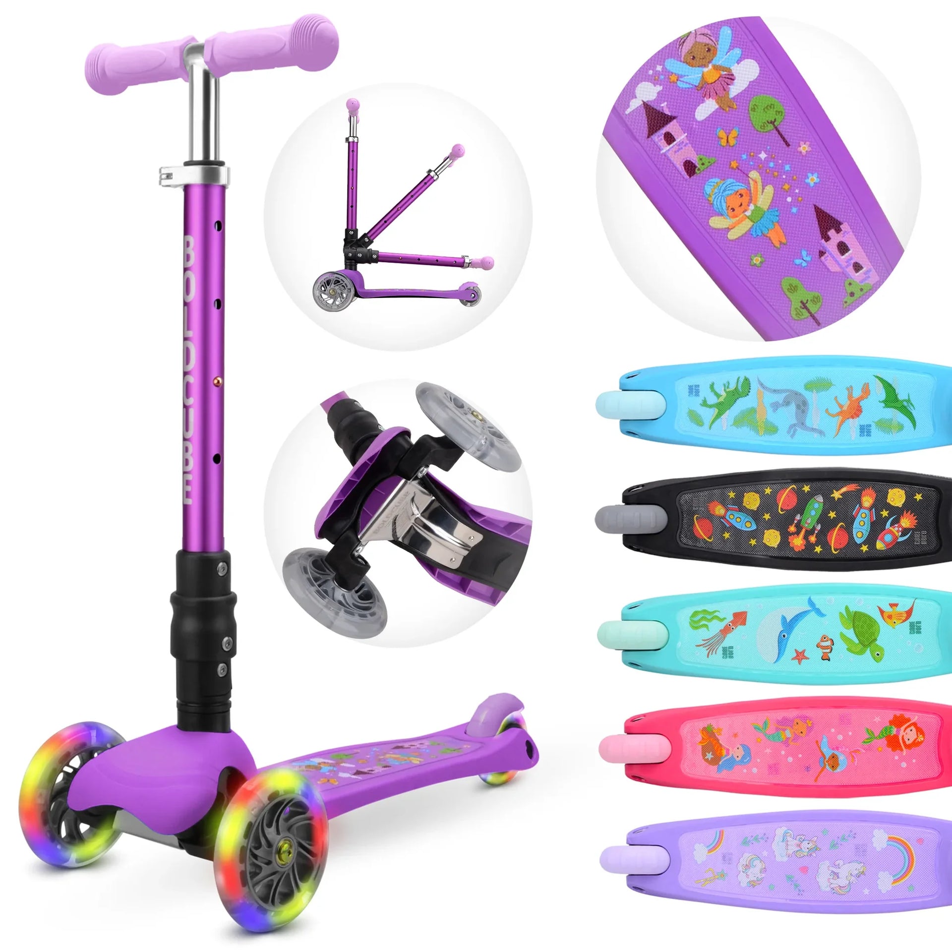 Boldcube - Teeny Fold Scooter - Fairytale Lilac - Age 3-8