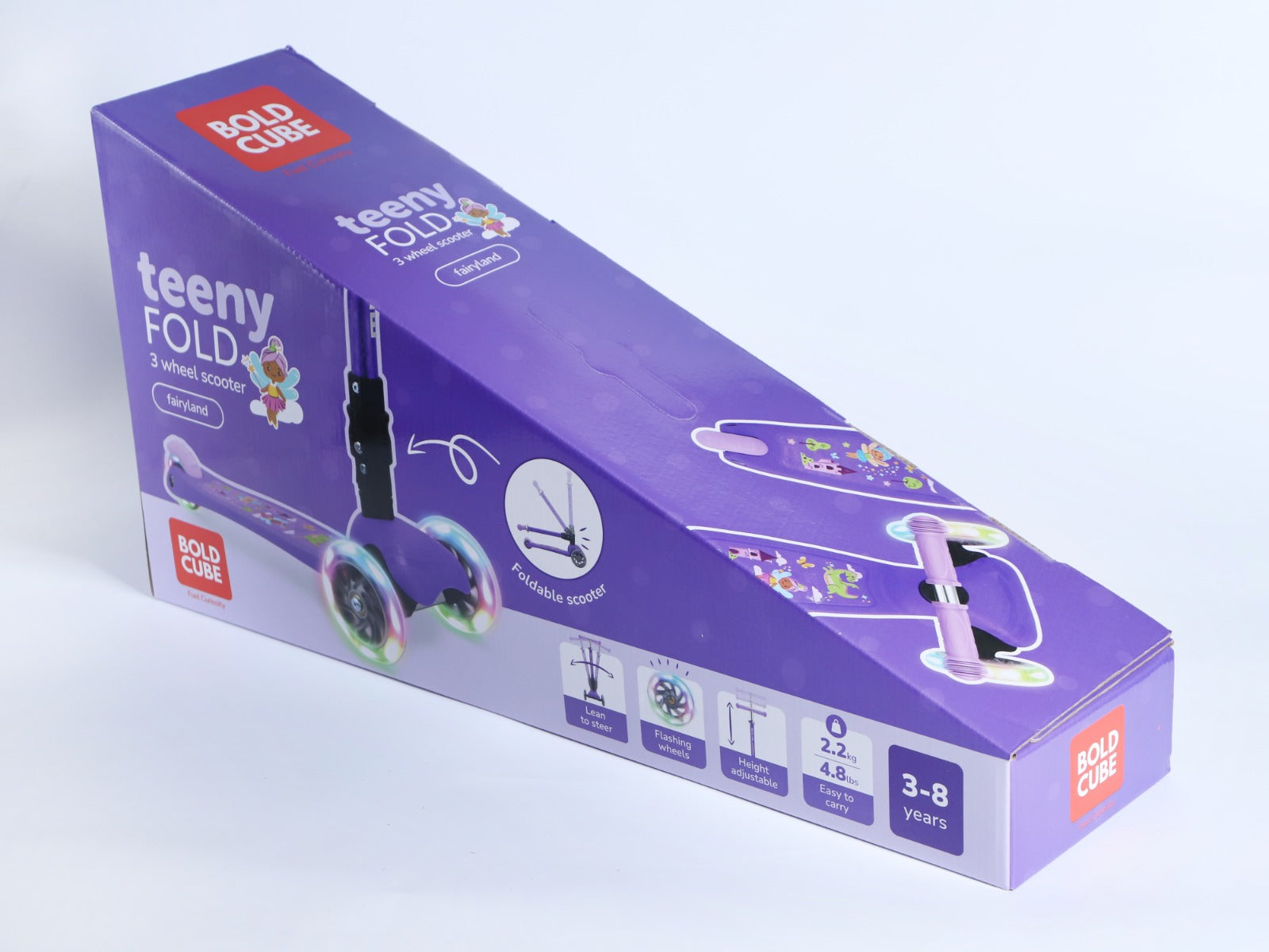 Boldcube - Teeny Fold Scooter - Fairytale Lilac - Age 3-8