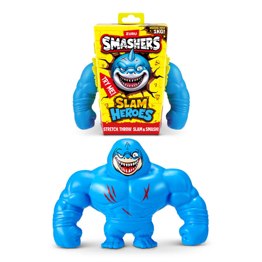 Smashers Slam Heroes Series 1 Shark stretchy wrestler figure