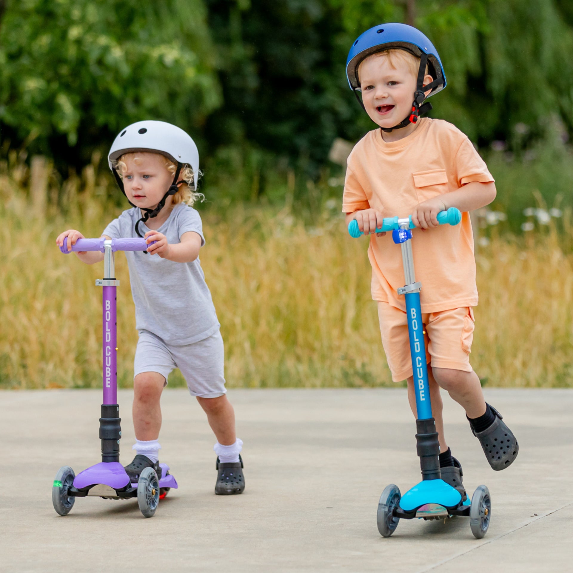 Bold Cube - Three Wheel Scooter Teeny - Unicorn Purple - Age 3-8