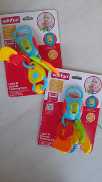 light and sound teething keys