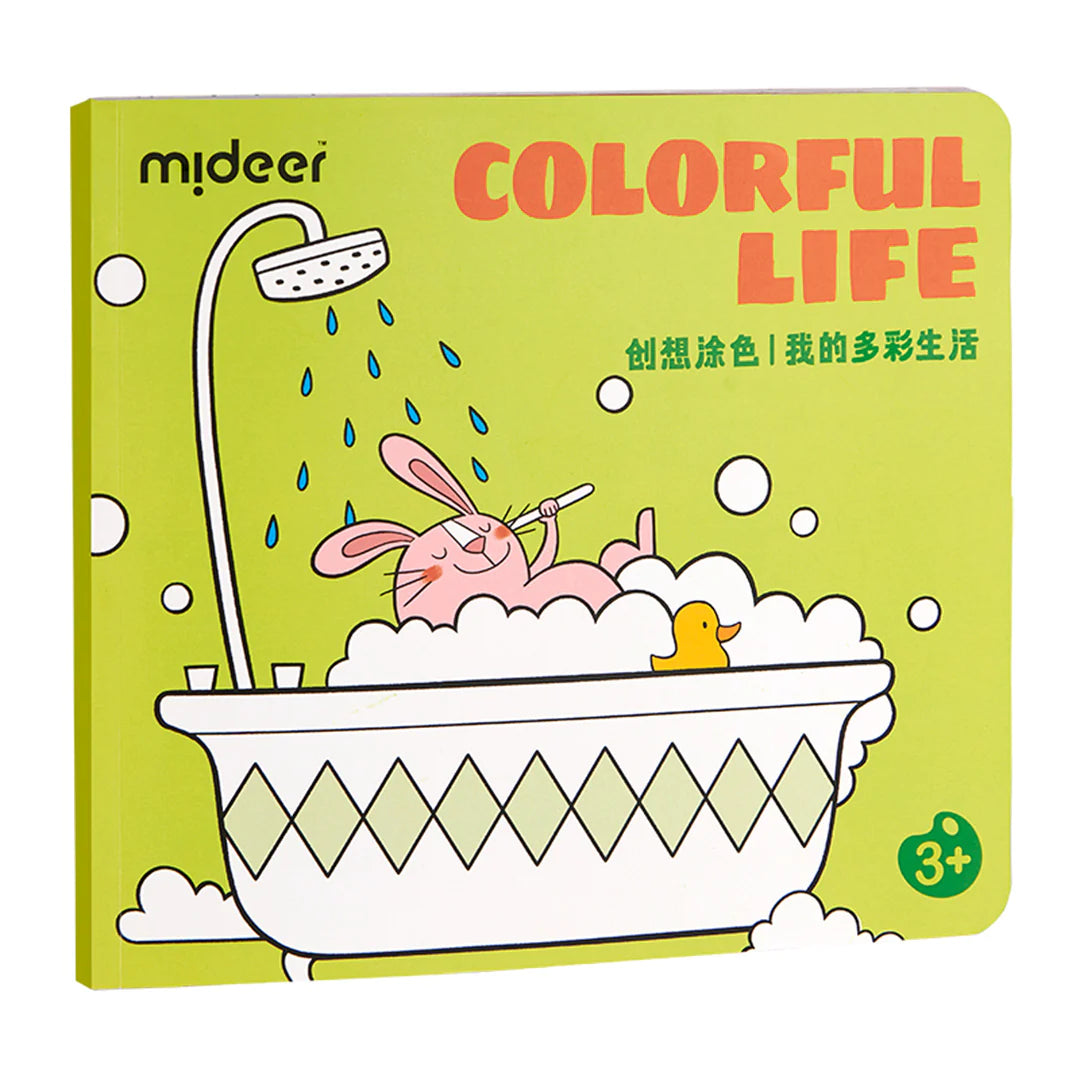 Mideer - Coloring Book - Colorful Life - Age 3+