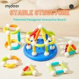 Mideer - Rainbow Magnetic Sticks - 100Pcs - Age +3