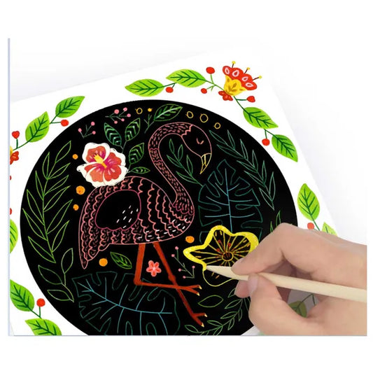 Mideer - Scratch Art Card - Girl - age 3+