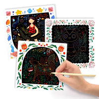 Mideer - Scratch Art Card - Girl - age 3+