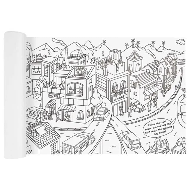 Mideer - Giant Coloring Roll - City - Age 3+