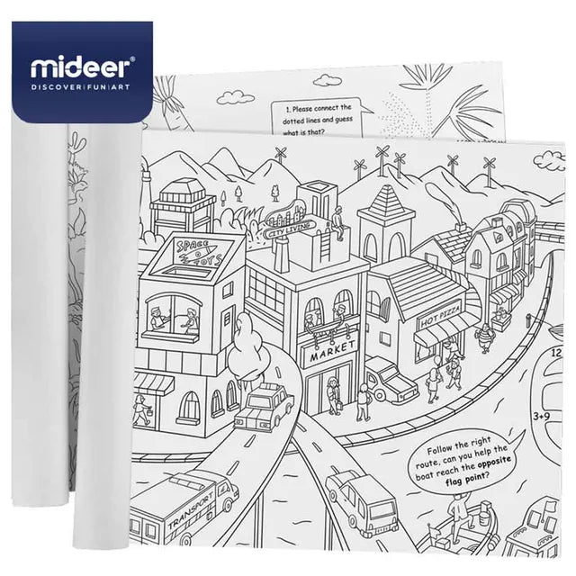 Mideer - Giant Coloring Roll - City - Age 3+