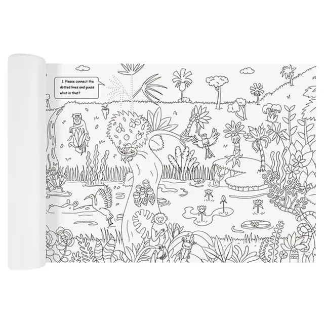 Mideer - Giant Coloring roll - jungle - Age 3+