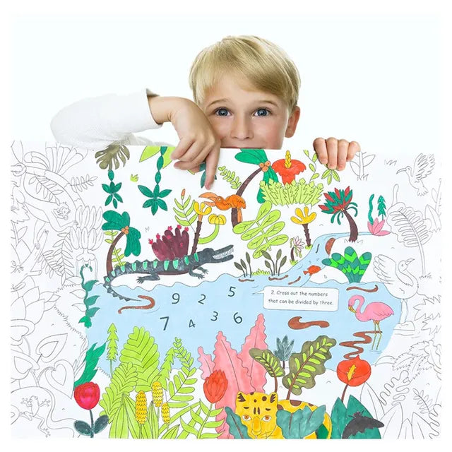 Mideer - Giant Coloring roll - jungle - Age 3+