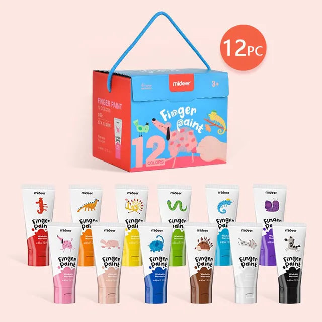 Mideer - Finger Paint - 12 colors - Age 3+