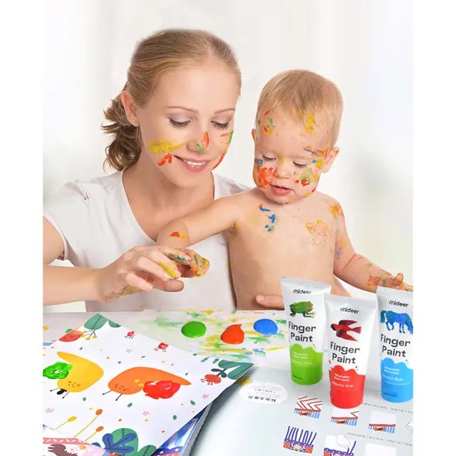 Mideer - Finger Paint - 12 colors - Age 3+