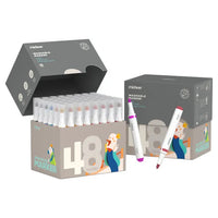 Mideer - Washable Marker Small tip - 48 colors - Age 3+