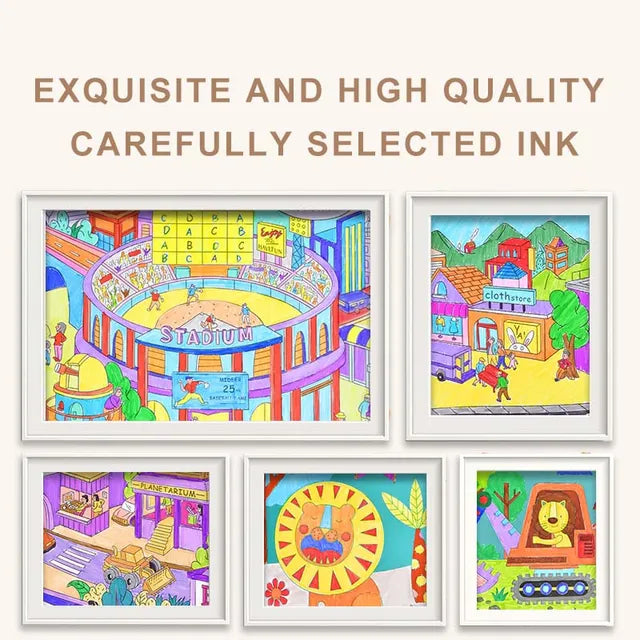 Mideer - Washable Marker Small Tip - 3 Colors - Age 3+