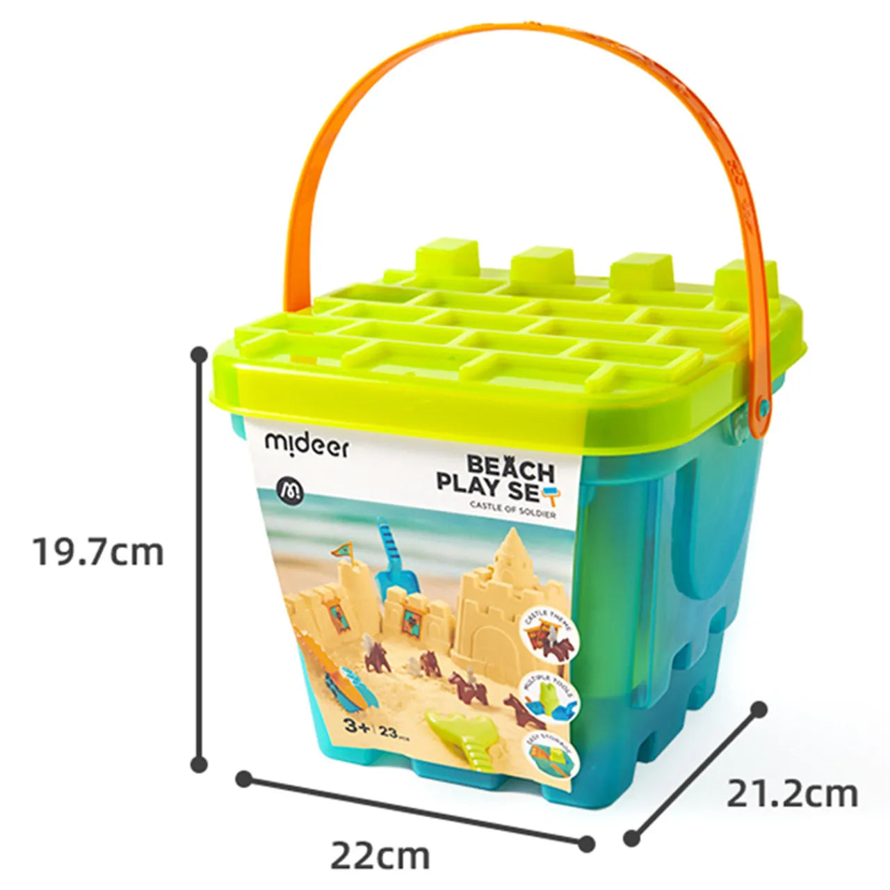 Mideer - Versatile Beach Play Set - Castle of Soldier - Age 3+
