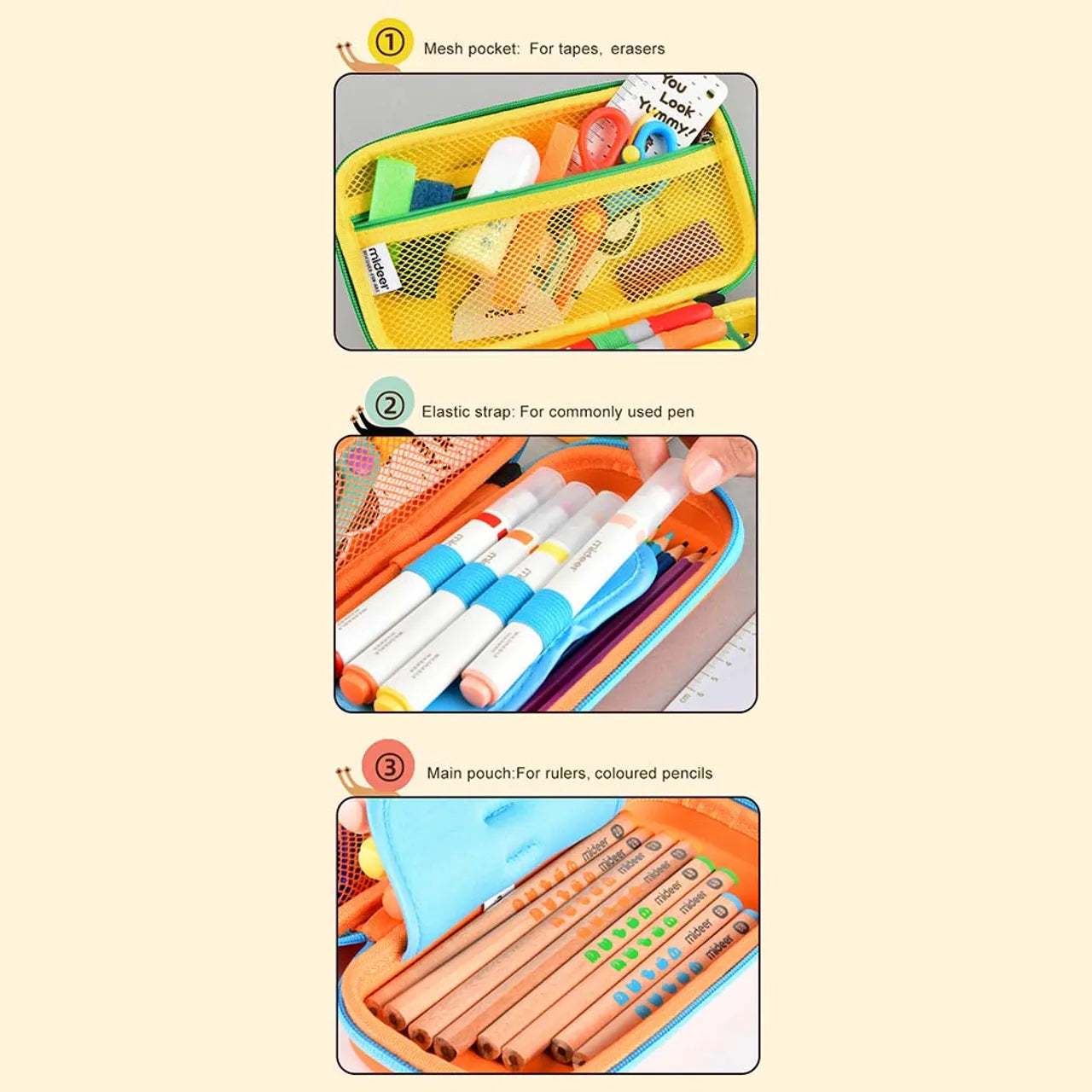 Mideer - Pencil Case - The Very Hungry Caterpillar - Age 3+