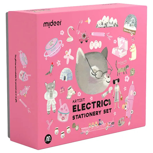 Mideer - Electric Stationery Set - Artist (Pink) - Age 3+