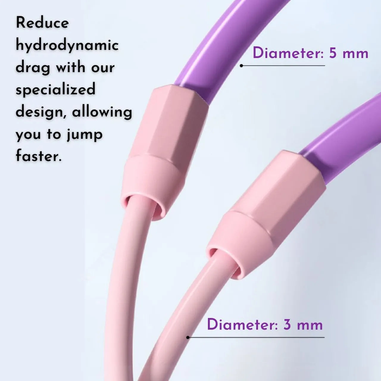 Mideer - Kids Speed Jump Rope - Purple - Taro Purple - Age 6+