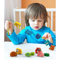 Mideer - Lacing Beads - Transportation - Age: 18+ Months