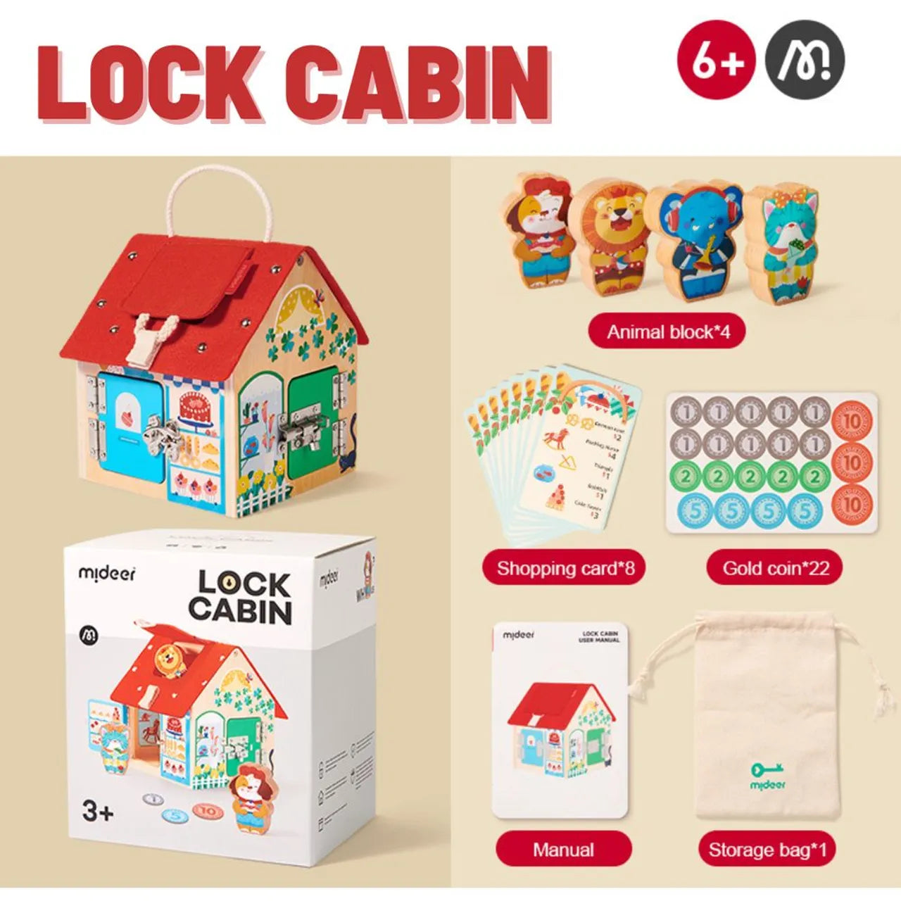 Mideer - Lock Cabin - Age: 3+