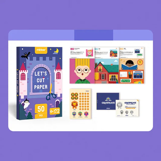 Mideer - Let's Cut Paper - Middle Level – Age 4+