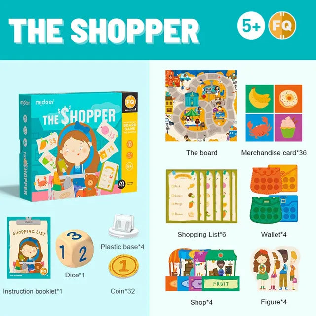 Mideer - Board Game - The Shopper - Age 5+