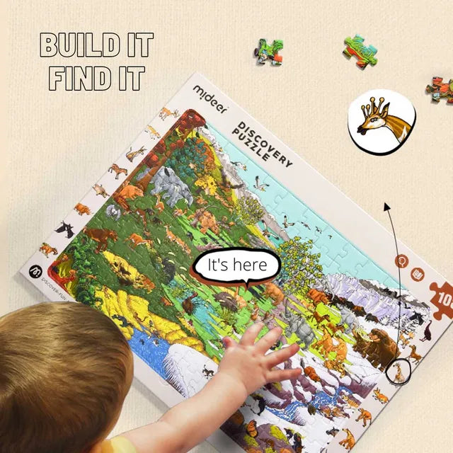 Mideer - Discovery Puzzle Big World Small World - Asian - 88P - Age 3.5+