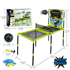 Aojie Sport – 3 In 1 Combo Set (Table Tennis, Toss Game & Basketball Set) - Ages 6+