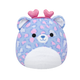 Squishmallows Noam the Purple Patterned Leopard with Pink Sparkle Heart Headband 7.5 inch plush