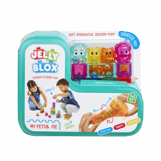 Jelly Blox My Pets and Me set front view on a white background