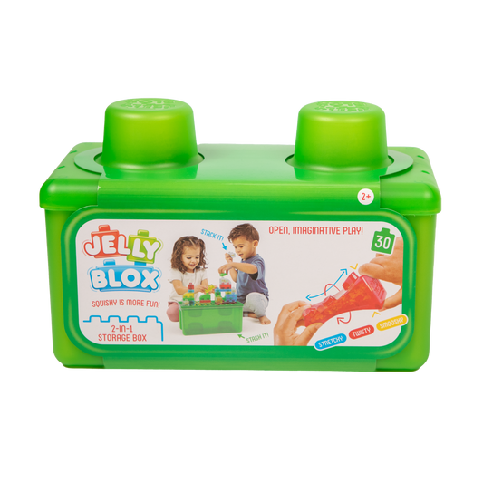 Jelly Blox Stash and Stack front view on white background