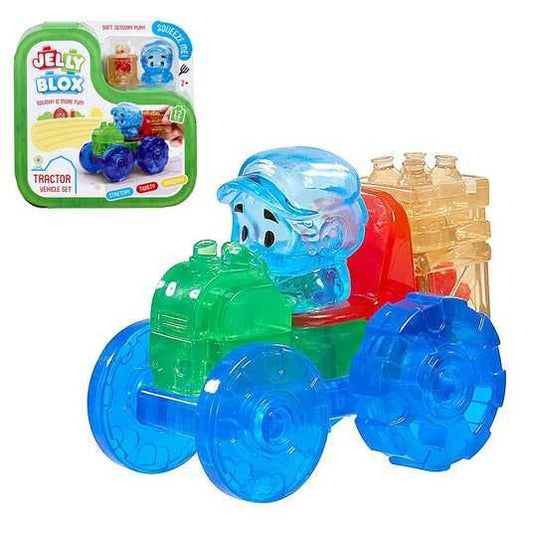 Jelly Blox Tractor Set assembled on a white background