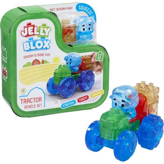 Jelly Blox Tractor Set assembled on a white background