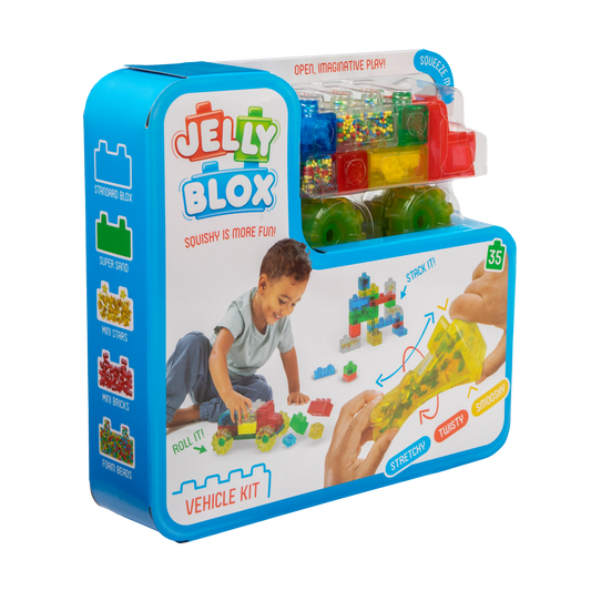 Jelly Blox Vehicle Kit front view on white background
