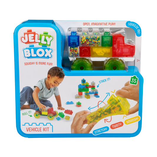 Jelly Blox Vehicle Kit front view on white background