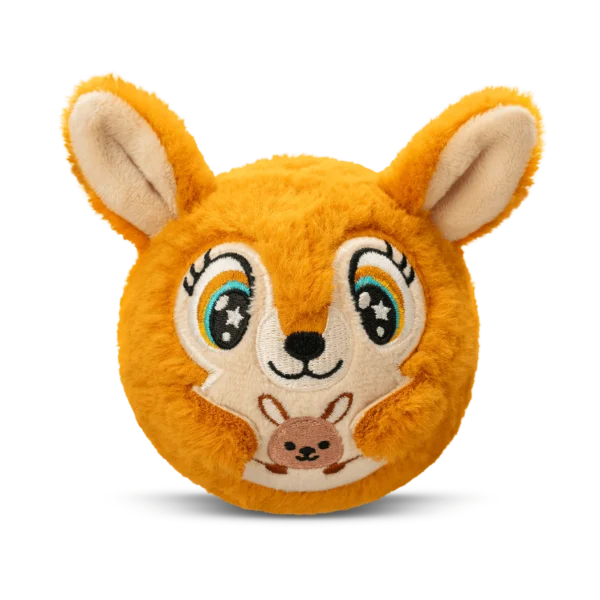 Bouncibles Jumpi brown kangaroo bouncy plush at Moon Birds Jordan