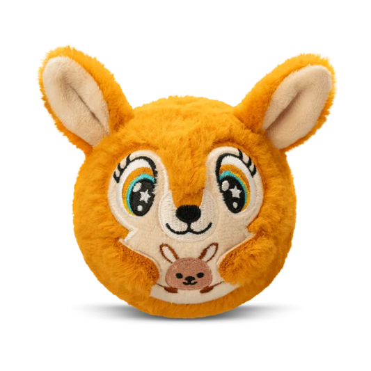 Bouncibles Jumpi brown kangaroo bouncy plush at Moon Birds Jordan