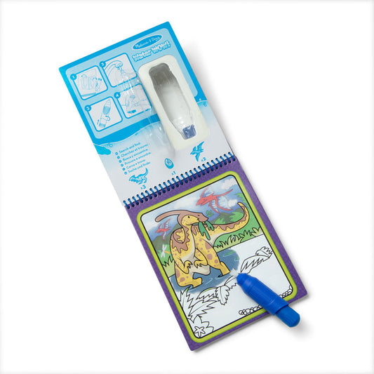 Water Wow Dinosaurs loose components on pure white background