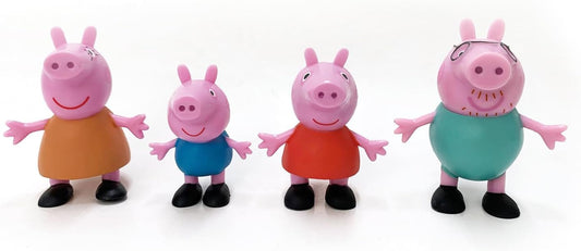 Comansi Peppa Pig family four-figure gift box front view on a white background